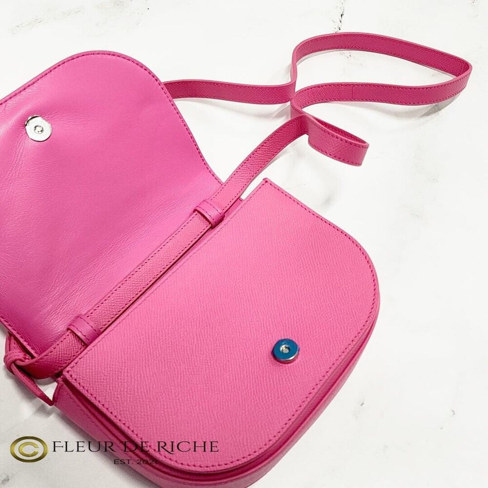 Balenciaga Logo Print Ville Day XS Shoulder Bag Bubblegum Pink 550639 - Picture 5 of 9